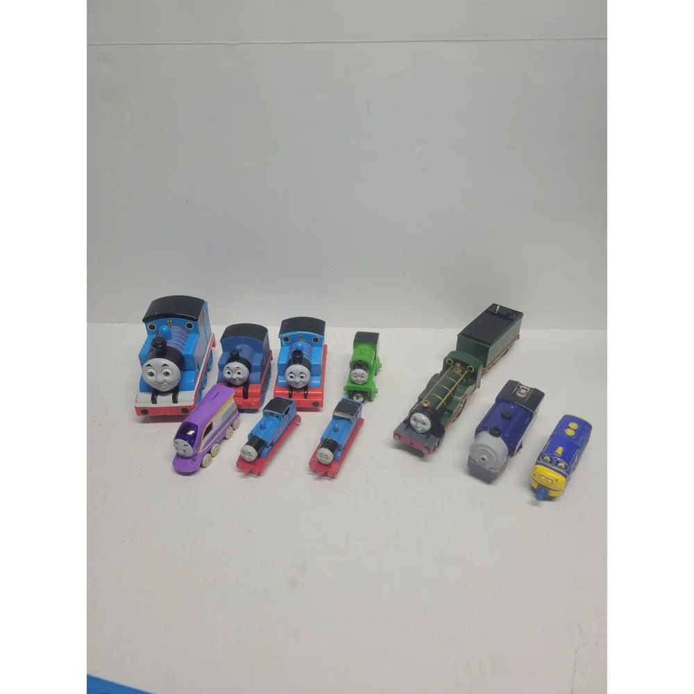 Thomas & Friends Chuggington Train‎ Lot 10pc Wood Diecast Plastic Mixed Engines